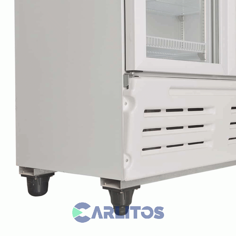 Exhibidora Vertical Banca Sin Cenefa Dos Puertas - 765 Litros Inelro MT-26