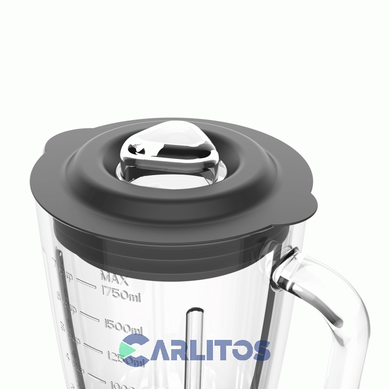 Licuadora Peabody 1200 Watts Con Jarra De Vidrio Pe-ln1210dm Gris Metalizada