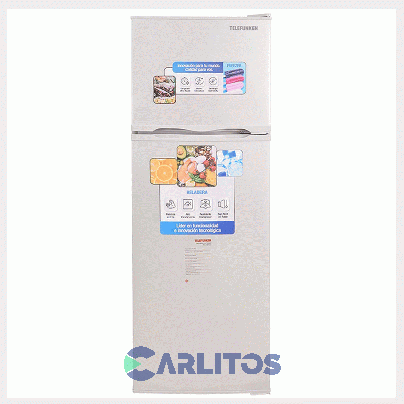 Heladera Con Freezer Telefunken 140 Litros Blanca Tkf-Hd140