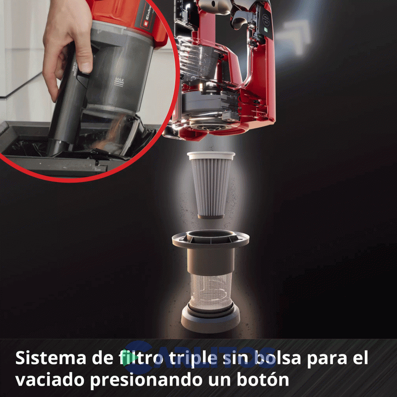 Aspiradora Sin Bolsa Inalambrica 18 V Einhell 2347180 Te-Sv 18 Li-Solo