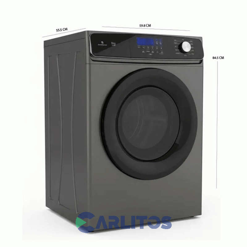 Secarropa Automático Por Calor Steel Home 8 KG Gris - Sh-sv8g