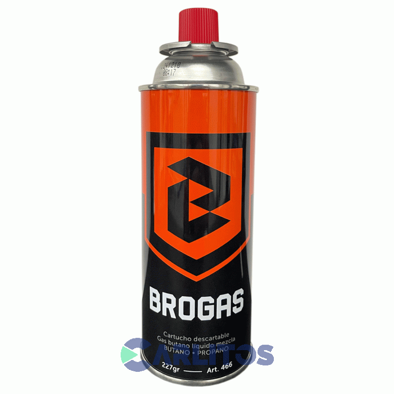 Cartucho Descartable De Gas Butano 227 Gramos Brogas 466