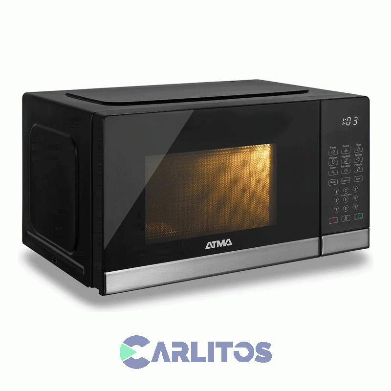 Microondas Digital Atma 20 Litros Negro Watdb20ucp