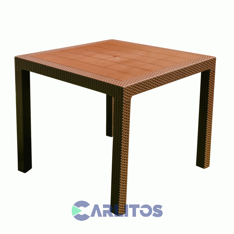 Mesa Símil Ratan Fidji Tapa Plastica Mokka Voss 2000