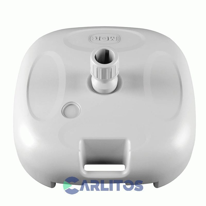 Base Plastica Cuadrada Para Sombrilla Mor 43 Cm Blanca 3754