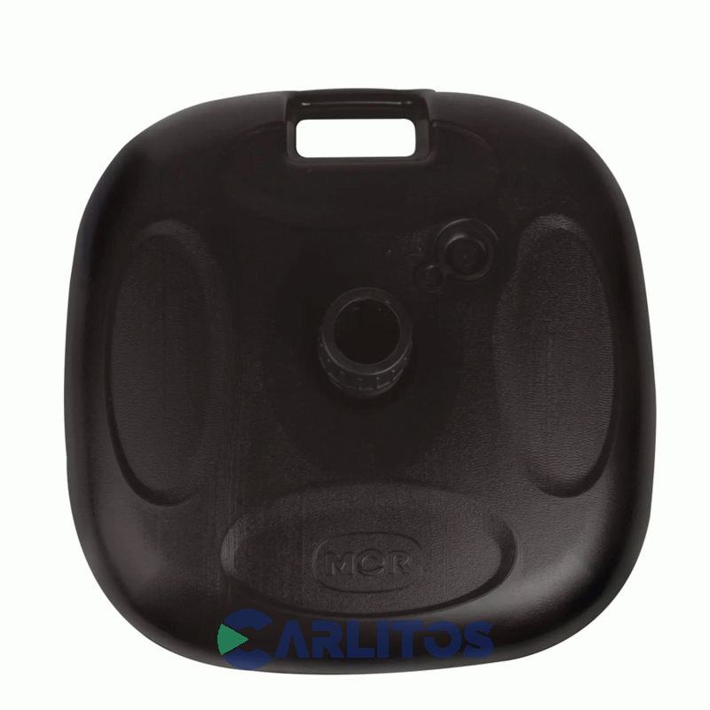 Base Plastica Cuadrada Para Sombrilla Mor 43 Cm Negro 3788