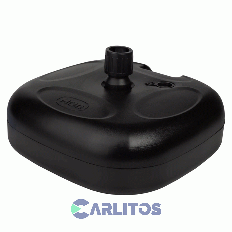 Base Plastica Cuadrada Para Sombrilla Mor 43 Cm Negro 3788