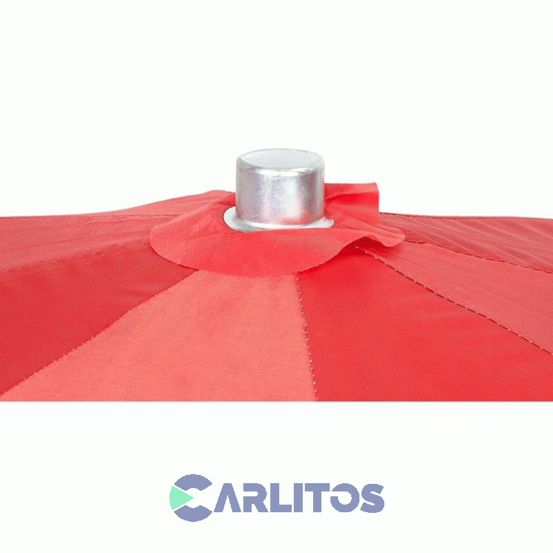 Sombrilla Reforzada 2 Metros Waterdog Tela Polyester Rojo Sum2016rd