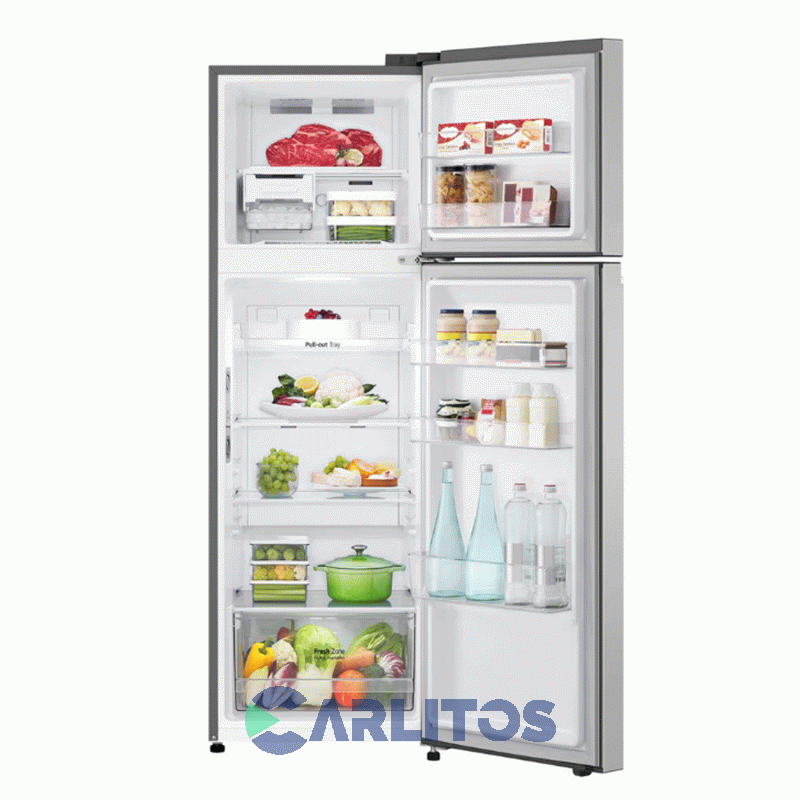 Heladera No Frost Lg Inverter 335 Litros Acero Inoxidable Vt34bpy