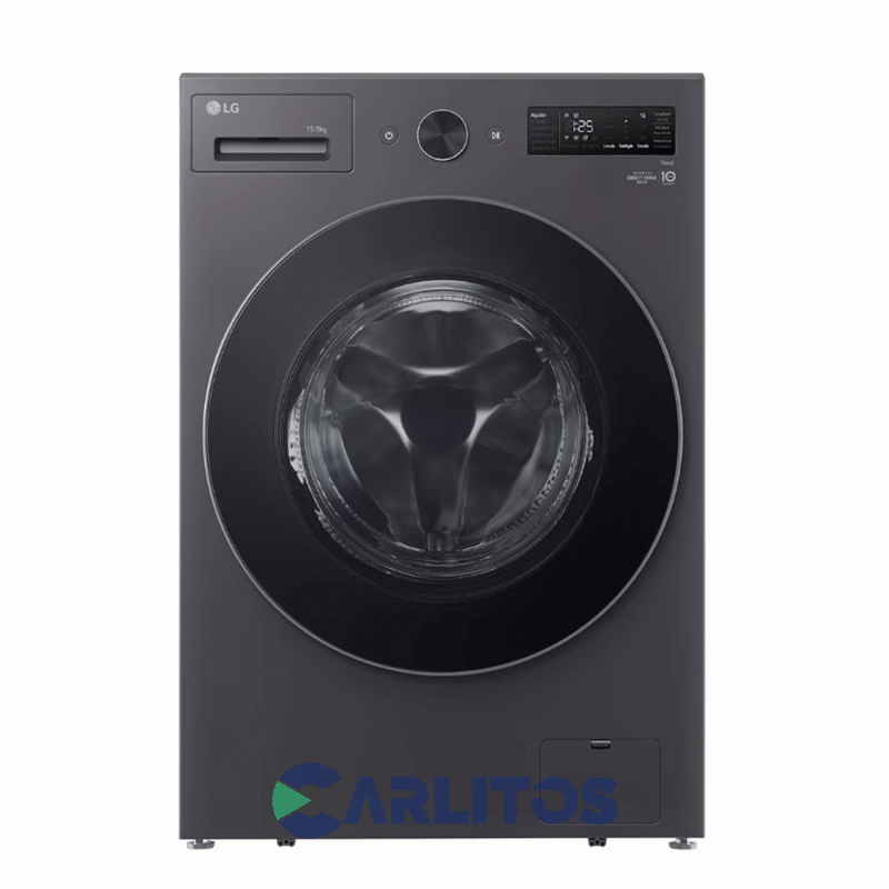 Lavasecarropa LG Inverter 15+8 Kg 1200 Rpm Gris Wd15egntspg