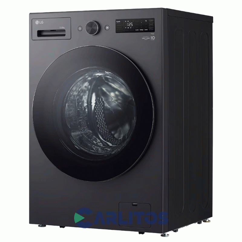 Lavasecarropa LG Inverter 15+8 Kg 1200 Rpm Gris Wd15egntspg