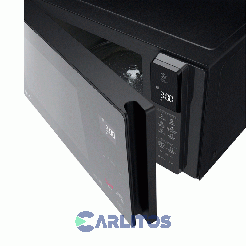 Microondas Con Grill Lg Digital Inverter 42 Litros Negro  Mh8298dir