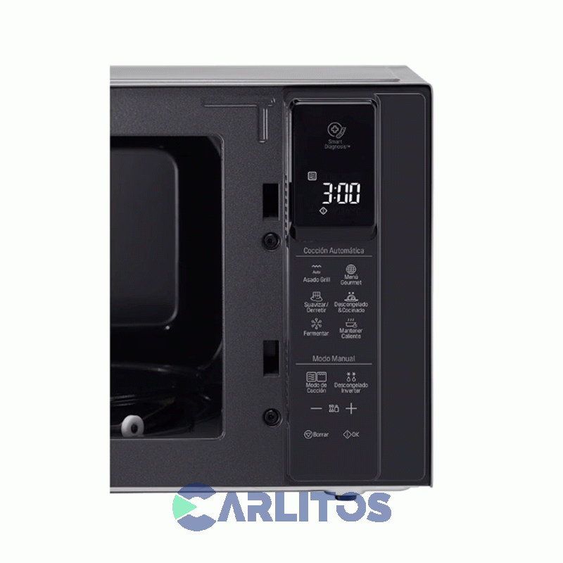 Microondas Con Grill Lg Digital Inverter 42 Litros Negro  Mh8298dir