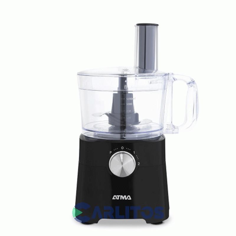 Multiprocesadora Con Licuadora Atma 650 Wts Lp8426nap Negra