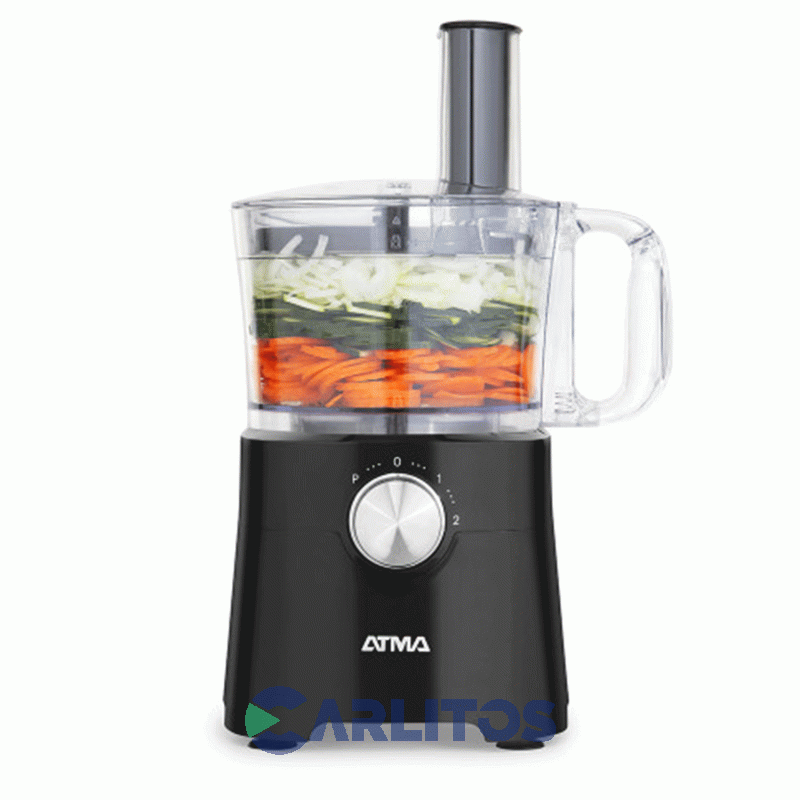 Multiprocesadora Con Licuadora Atma 650 Wts Lp8426nap Negra