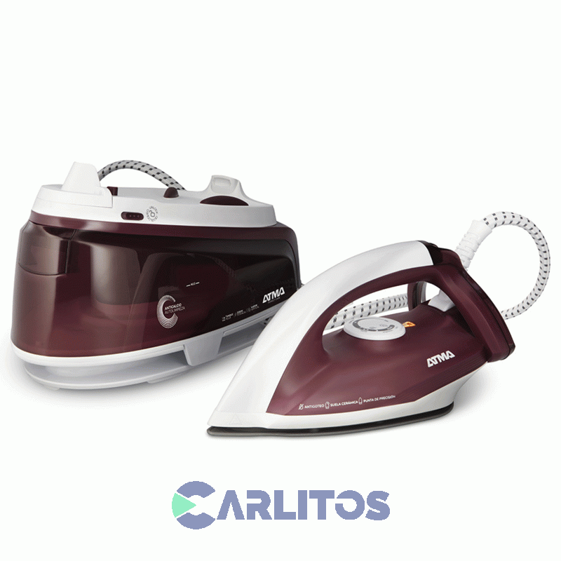 Plancha Con Generador De Vapor Atma 2400 Wts Epa2400pi