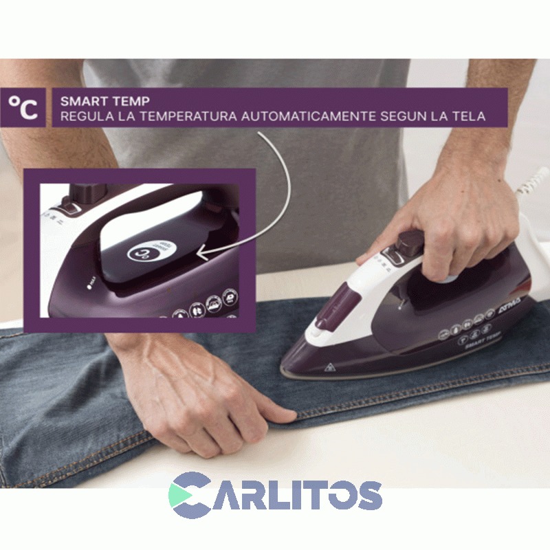 Plancha A Vapor Atma 2400 Wts Pav2417pi