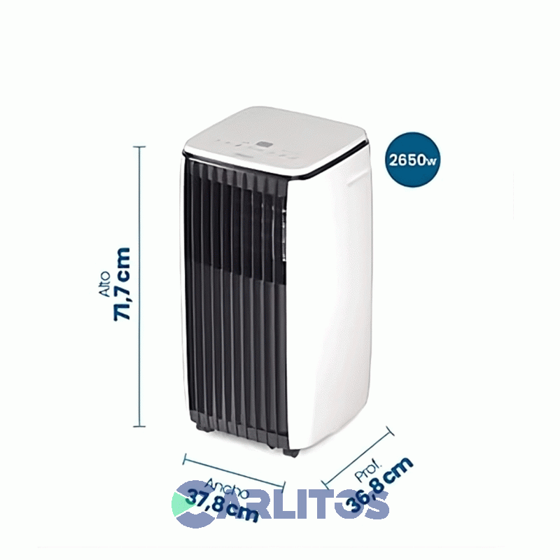 Aire Acondicionado Portátil Philco 2650 Watts - Frío/Calor Php26hc9an