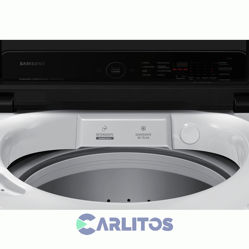 Lavarropa Carga Superior Samsung Inverter 11 KG 700 RPM Blanco Wa11cg6442bw