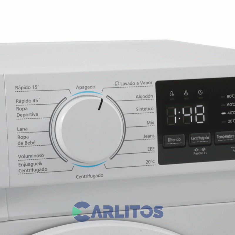 Lavarropa Carga Frontal Smartlife Inverter 8 Kg BLANCO 1400 Rpm Sl-wmi081400w