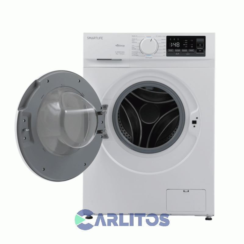 Lavarropa Carga Frontal Smartlife Inverter 8 Kg BLANCO 1400 Rpm Sl-wmi081400w