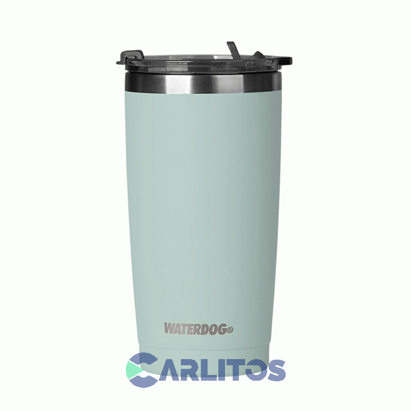 Vaso Con Tapa Waterdog Vitta600pg Verde Paraiso