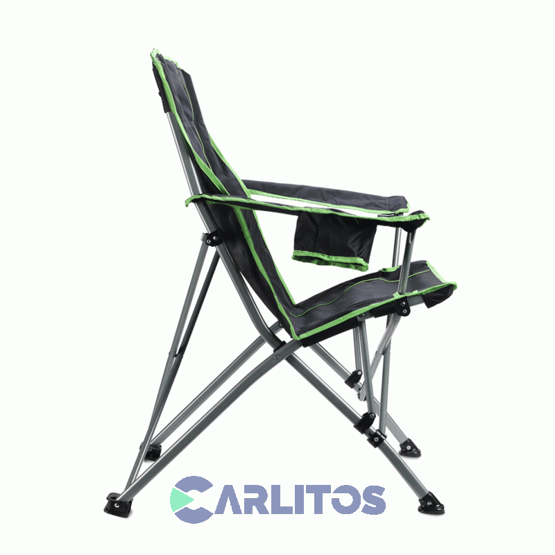 Sillón Director Plegable Con Funda Y Apoya Vaso Waterdog Bc341dh Negro