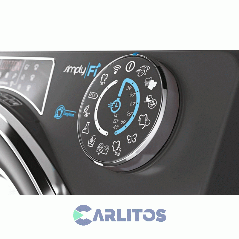 Lavarropa Carga Frontal Candy Inverter  10.5 KG 1500 Rpm Gris Ro151056dwhcr