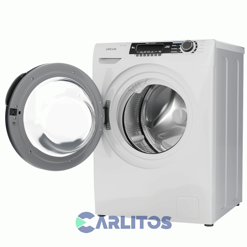 Lavarropa Carga Frontal Drean Inverter 8 KG - 1400 RPM Blanco Lcfdr0814sb0
