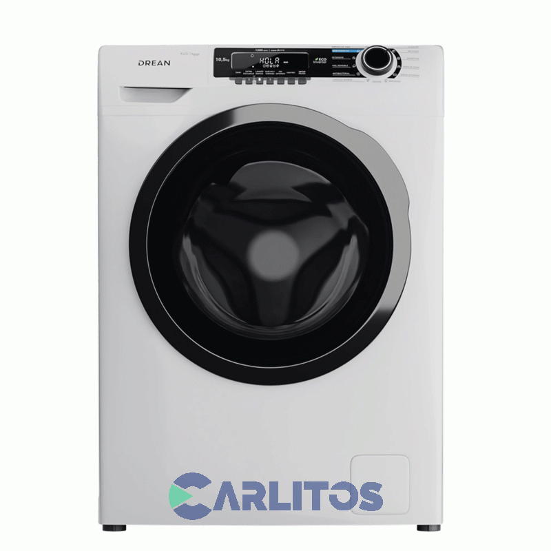 Lavarropa Carga Frontal Drean Inverter 10,5 KG - 1200 Rpm Blanco Lcfdr1012sb0