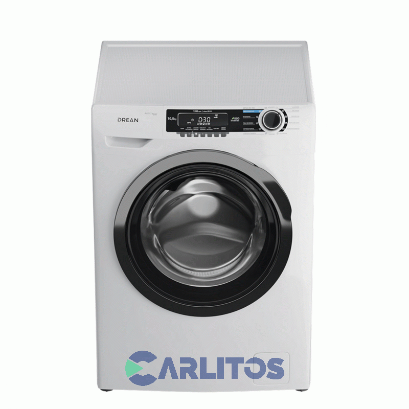 Lavarropa Carga Frontal Drean Inverter 10,5 KG - 1200 Rpm Blanco Lcfdr1012sb0