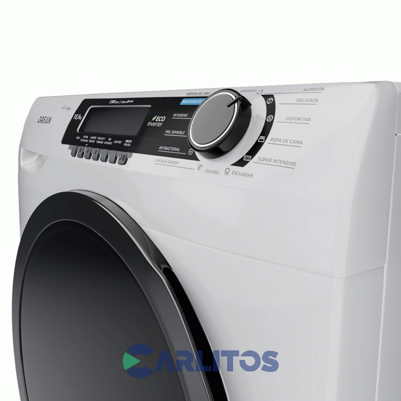 Lavarropa Carga Frontal Drean Inverter 10,5 KG - 1200 Rpm Blanco Lcfdr1012sb0