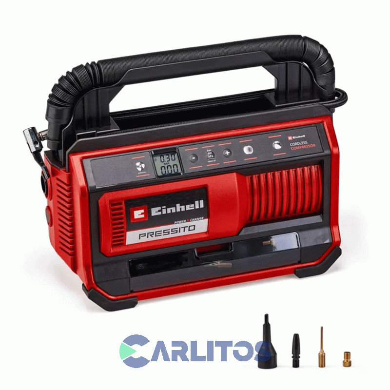 Compresor De Aire Einhell  Portatil Inalambrico 18 V 4020420 Pressito 18/25