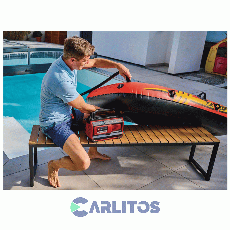 Compresor De Aire Einhell  Portatil Inalambrico 18 V 4020420 Pressito 18/25