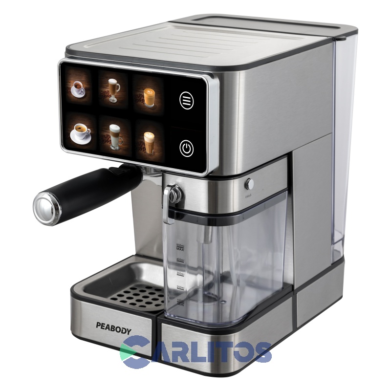 Cafetera Express Peabody Digital Acero Inoxidable 20 Bares PE-CED5017IX