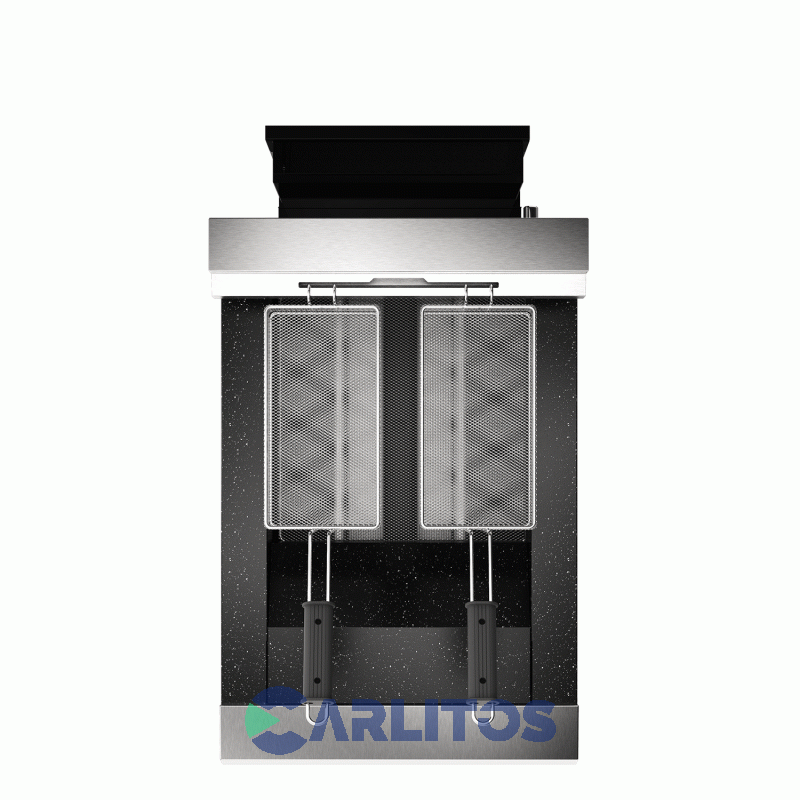 Freidora a Gas Automatica Morelli F-30 Eco Industrial  Acero Inox 30 Lts Gn 10020