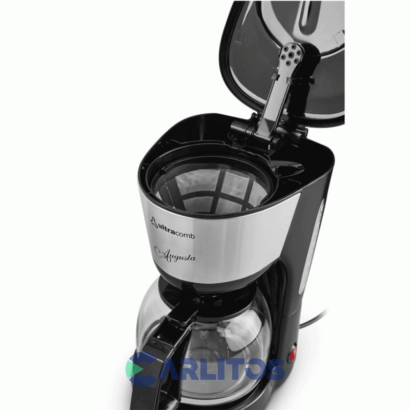Cafetera Ultracomb Con Jarra De Vidrio Color Acero Inoxidable Ca2208