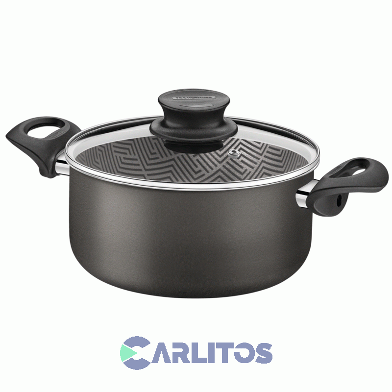 Olla Aluminio Antiadherente 4.90 Lts Paris Texture Tramontina 28524/624
