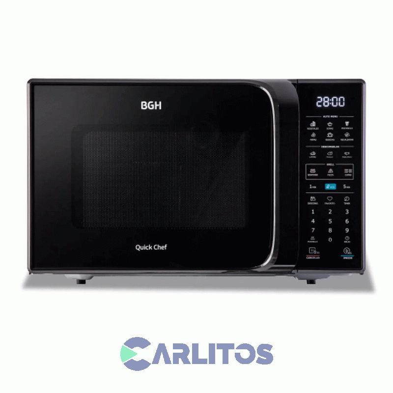 Microondas Con Grill BGH Digital 23 Litros Negro B223dn20i
