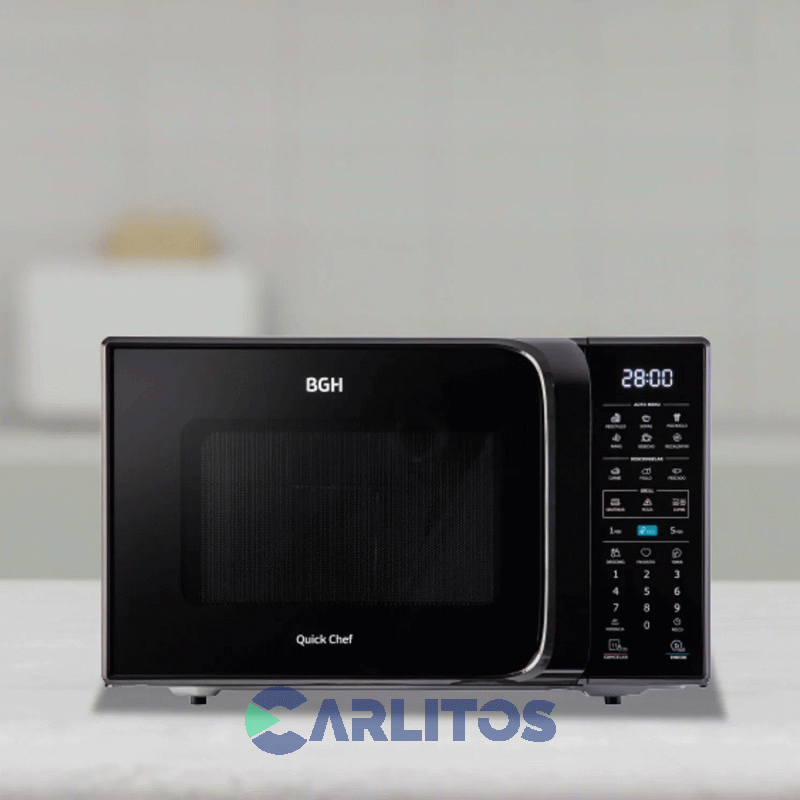 Microondas Con Grill BGH Digital 23 Litros Negro B223dn20i