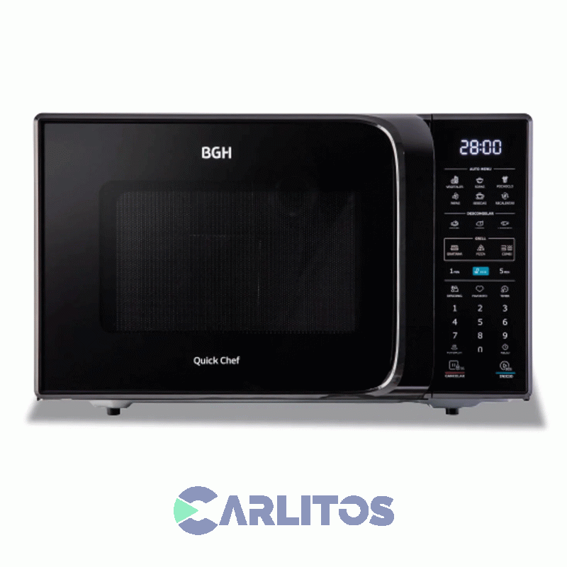 Microondas Con Grill BGH Digital 28 Litros Negro B228dn20i