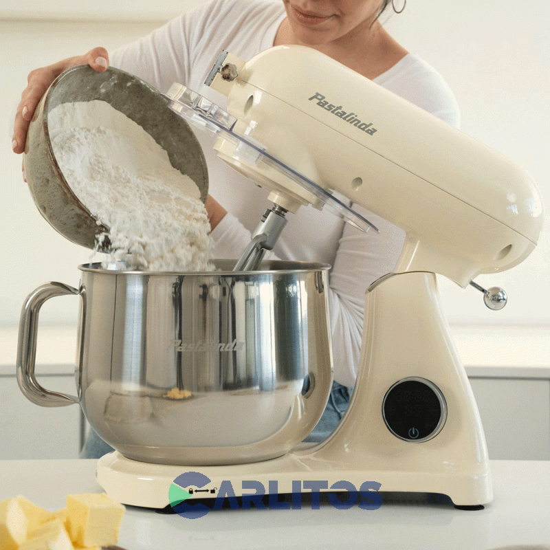 Batidora De Pie Planetaria Pastalinda 1200 Watts Sm-1522ml Crema