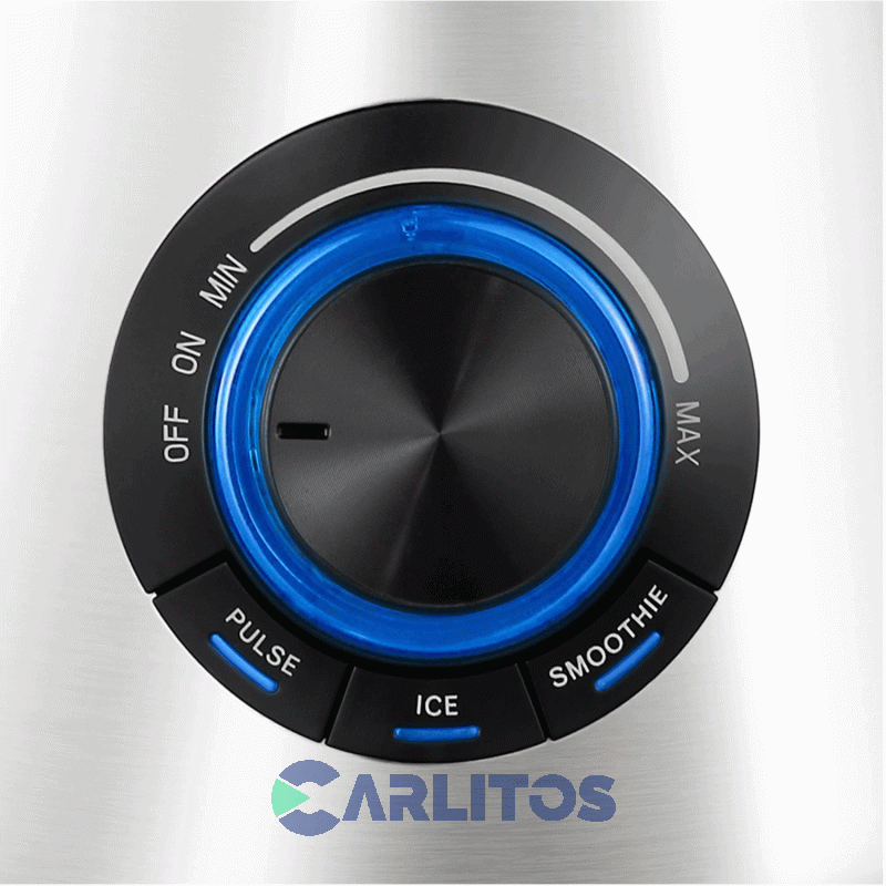 Licuadora Ultracomb Con Jarra De Vidrio 1200 Watts - 3 Velocidades Lc2026 Acero Inoxidable