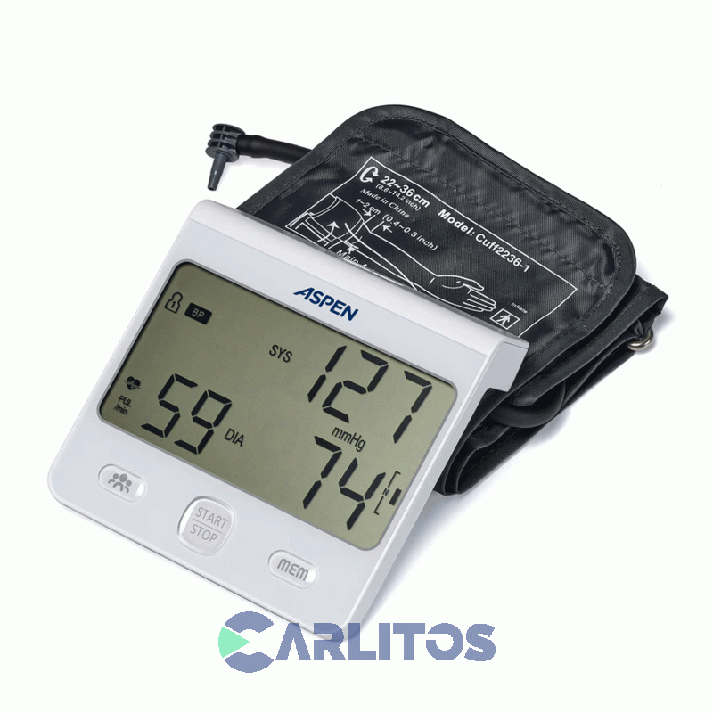 Tensiómetro Digital De Brazo Con Inflado Automático Aspen Dbp-6175