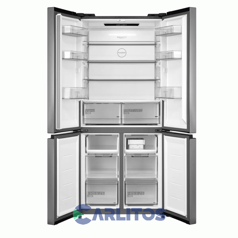 Heladera No Frost Multidoor Midea Inverter 475 Litros Acero Inoxidable Mdrm691fgf46ad