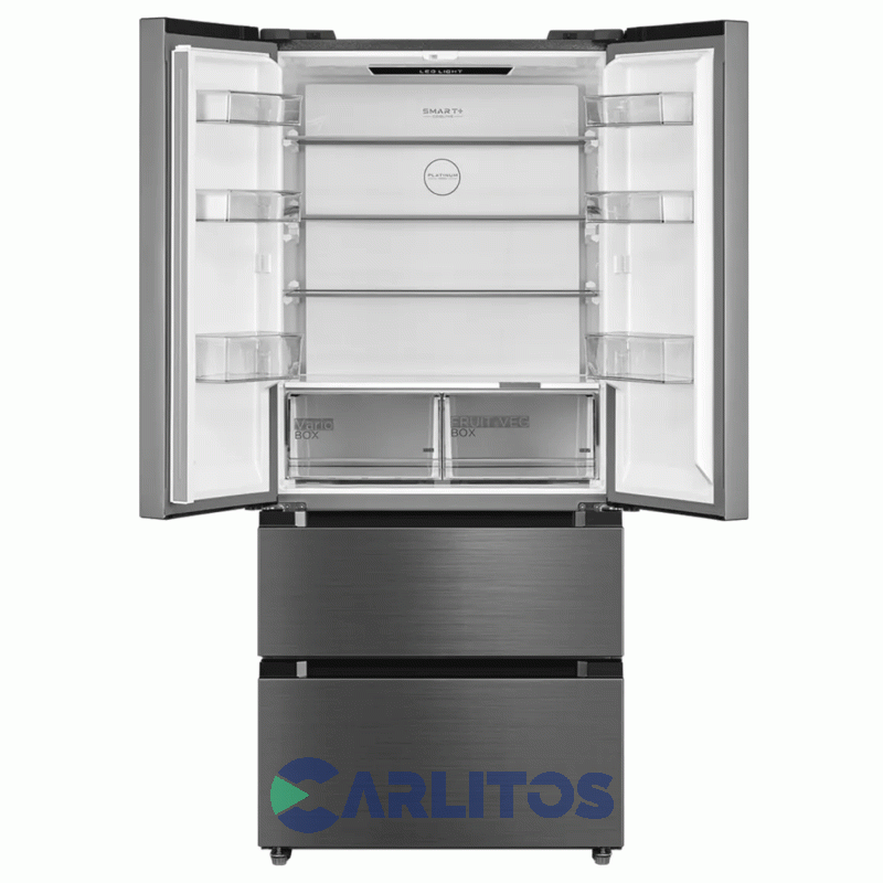 Heladera No Frost French Door Midea Inverter 458 Litros Acero Inoxidable Mdrf692fgf46ad