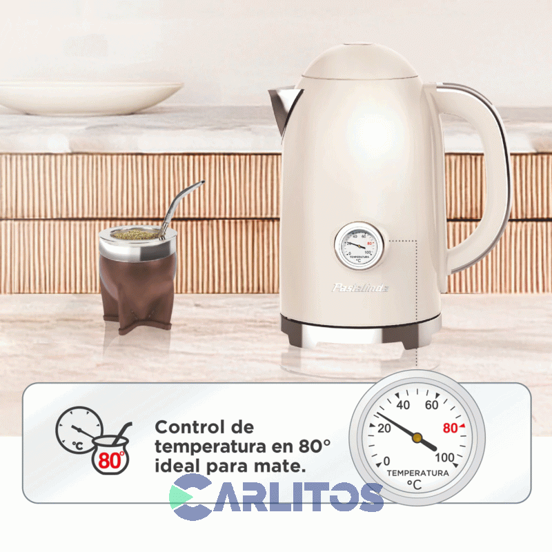 Pava Electrica Digital Pastalinda Crema Ke-1108bdgt