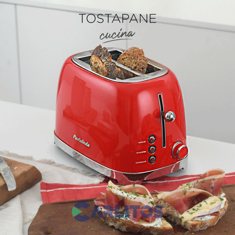 Tostadora Electrica Roja Pastalinda Wt-330c