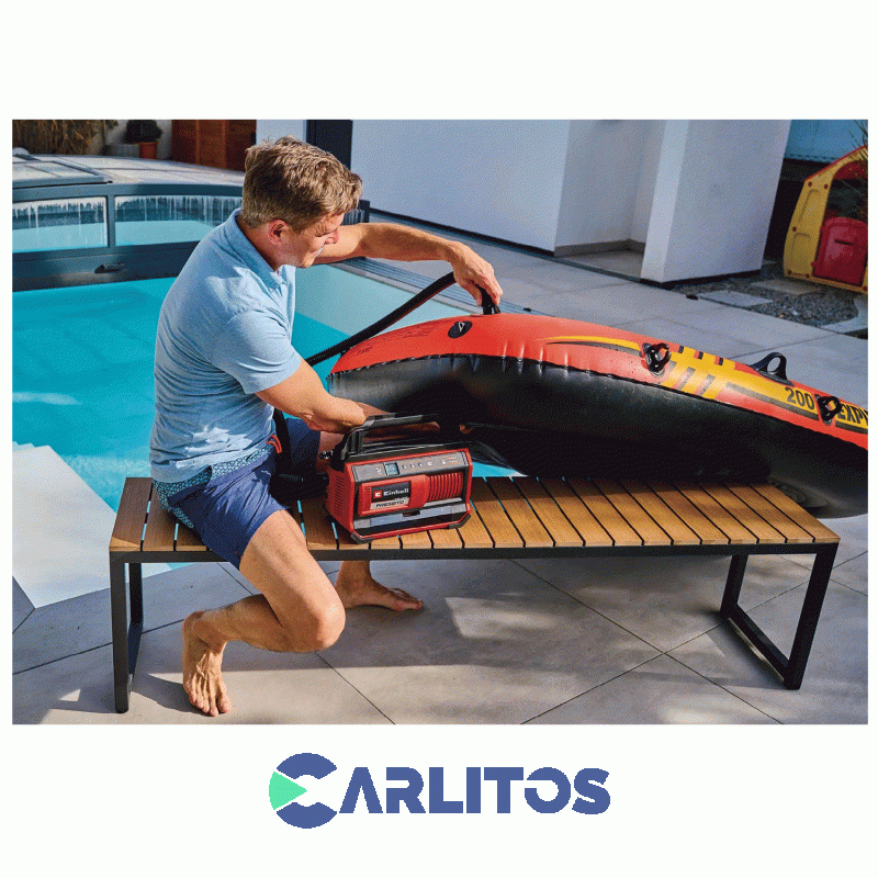 Compresor De Aire Einhell  Portatil Inalambrico 18 V 4020420 Pressito 18/25