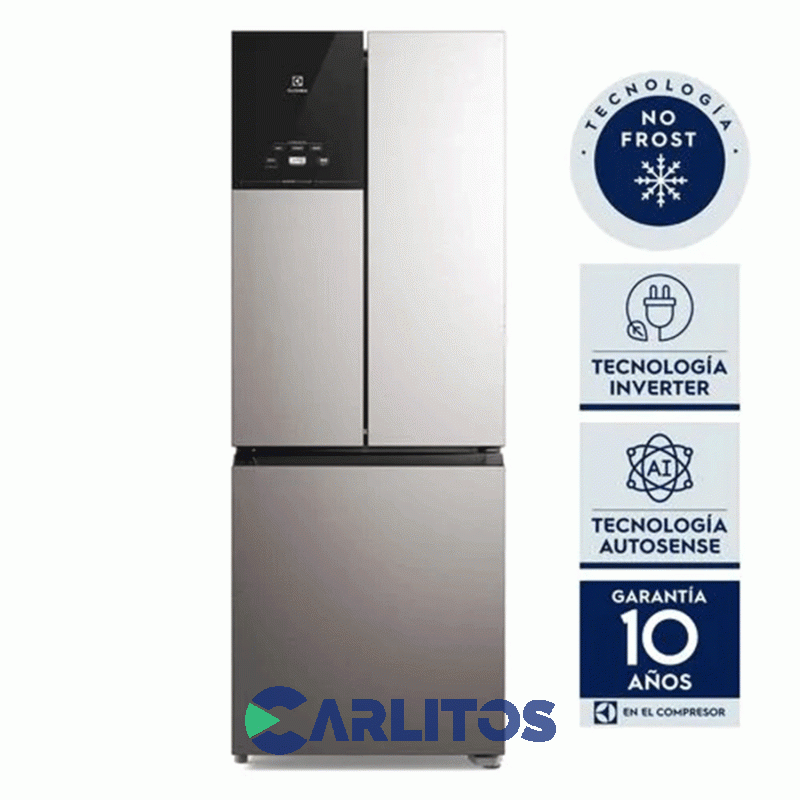 Heladera No Frost Electrolux Combi Inverter 523 Litros  Acero Inoxidable Im7s